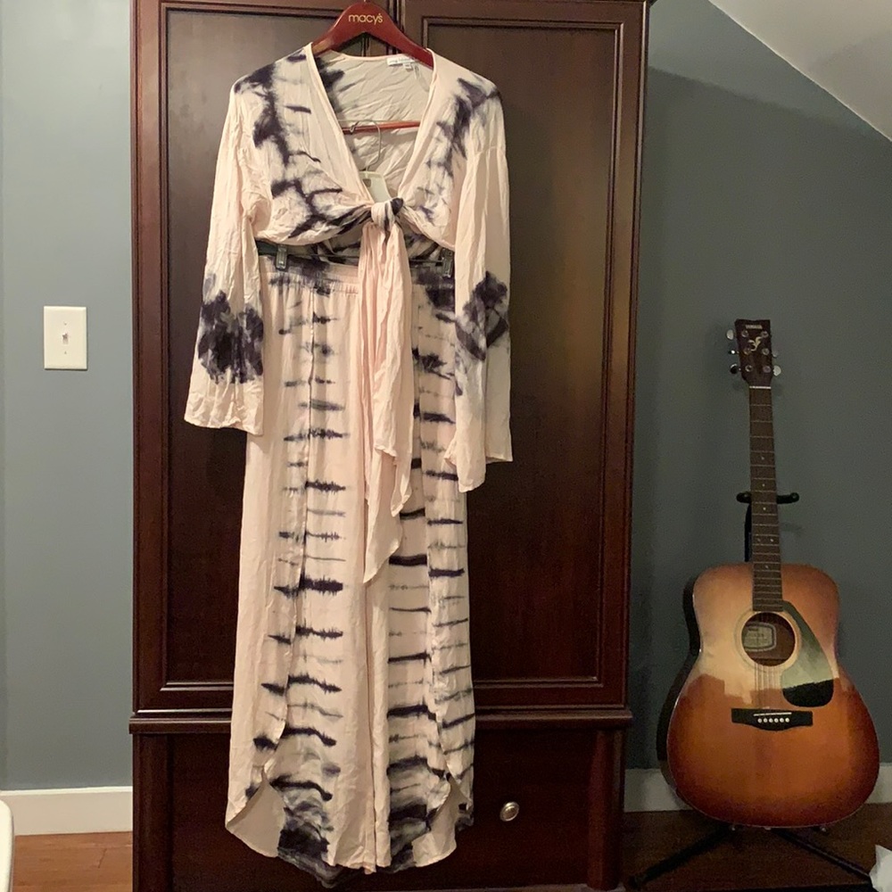 Young fabulous & broke tie dye coverup set
